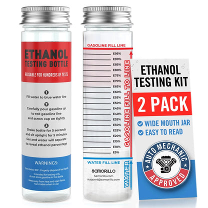 2-Pack Ethanol Testing Kit for E85 (Fuel Test Bottle)