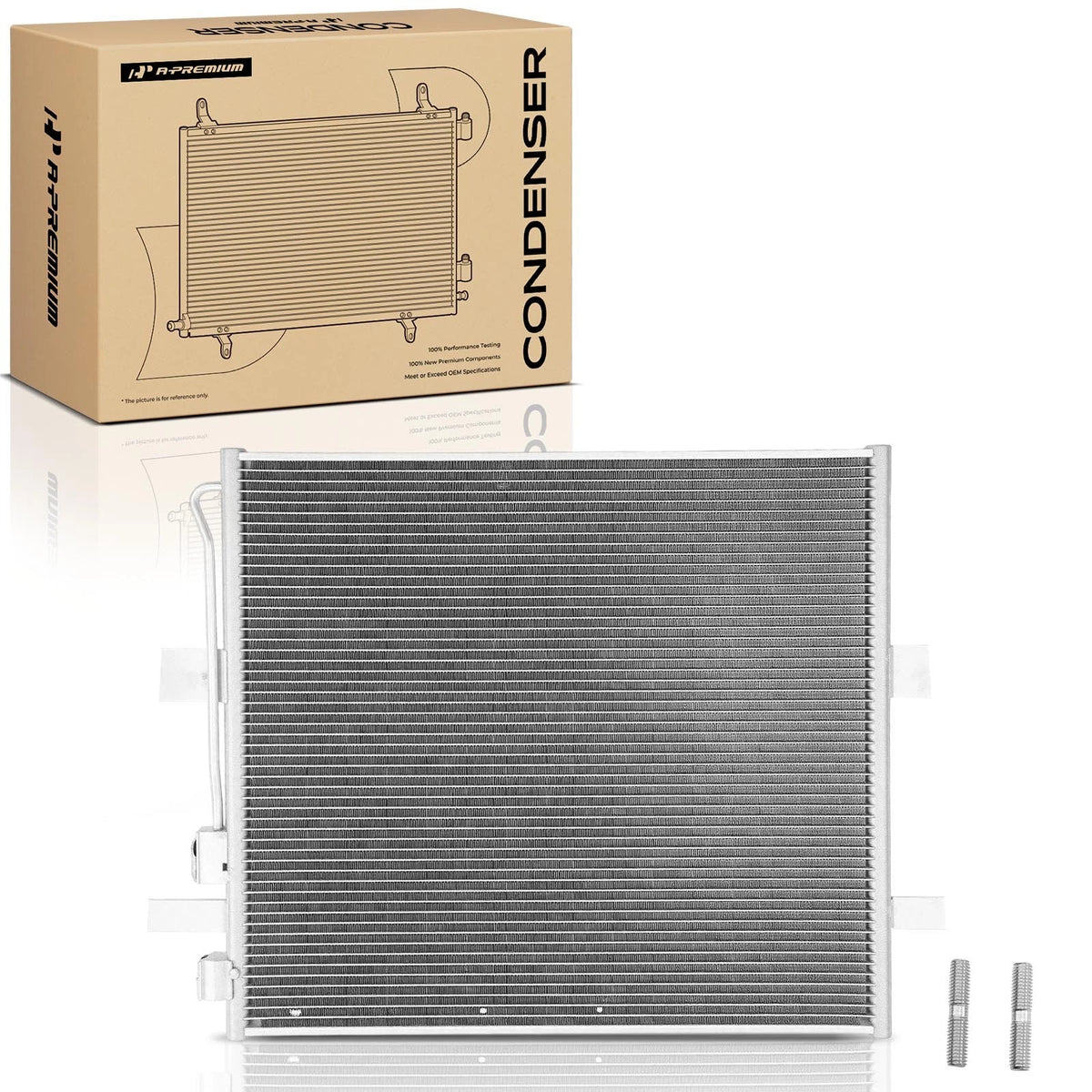 AC Condenser w/ Bracket for Dodge Ram 2500 3500 (2003–2006) 55056012AB, 55056012AC, 55056594AA, 68240781AA