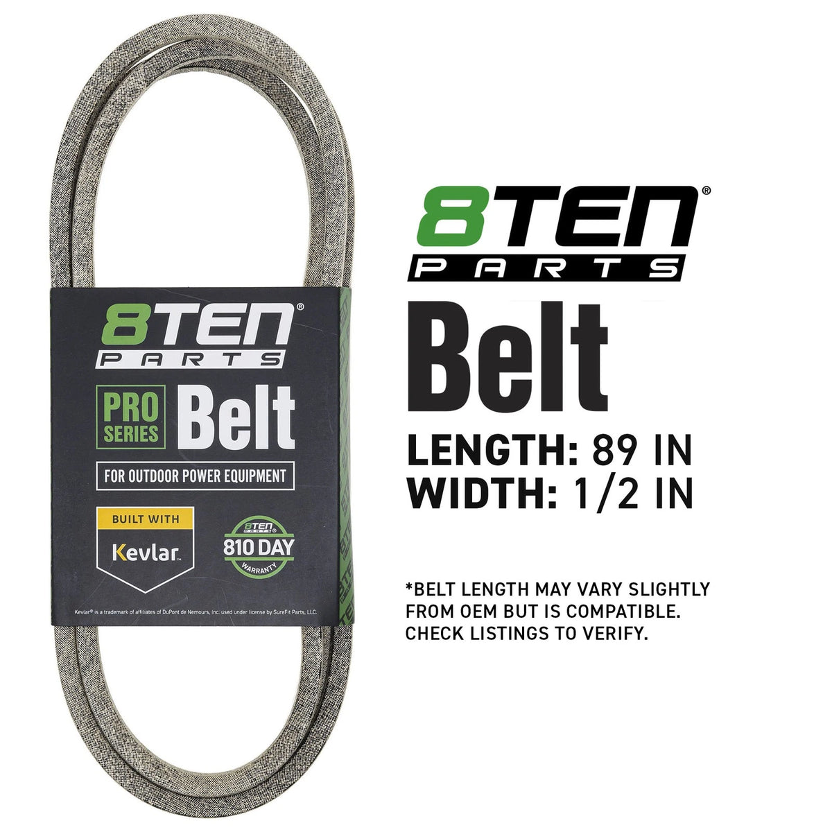 8TEN Kevlar Belt for Murray 465617A 465605x48B 135194 490-500-S027