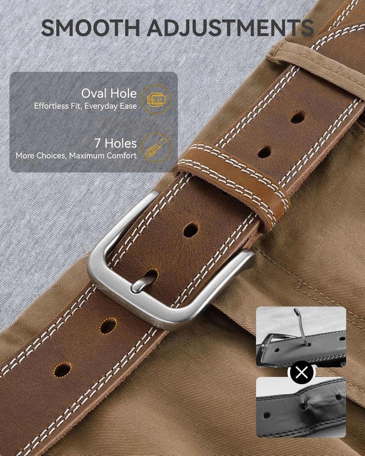 Full-Grain Leather Casual Belts for Jeans (2010–2023)
