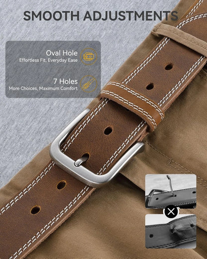Full-Grain Leather Casual Belts for Jeans (2010–2023)
