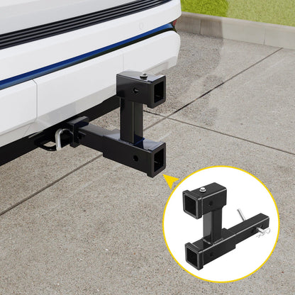 Dual 2" Trailer Hitch Receiver Extender Adapter for Tow Truck (4000LB)