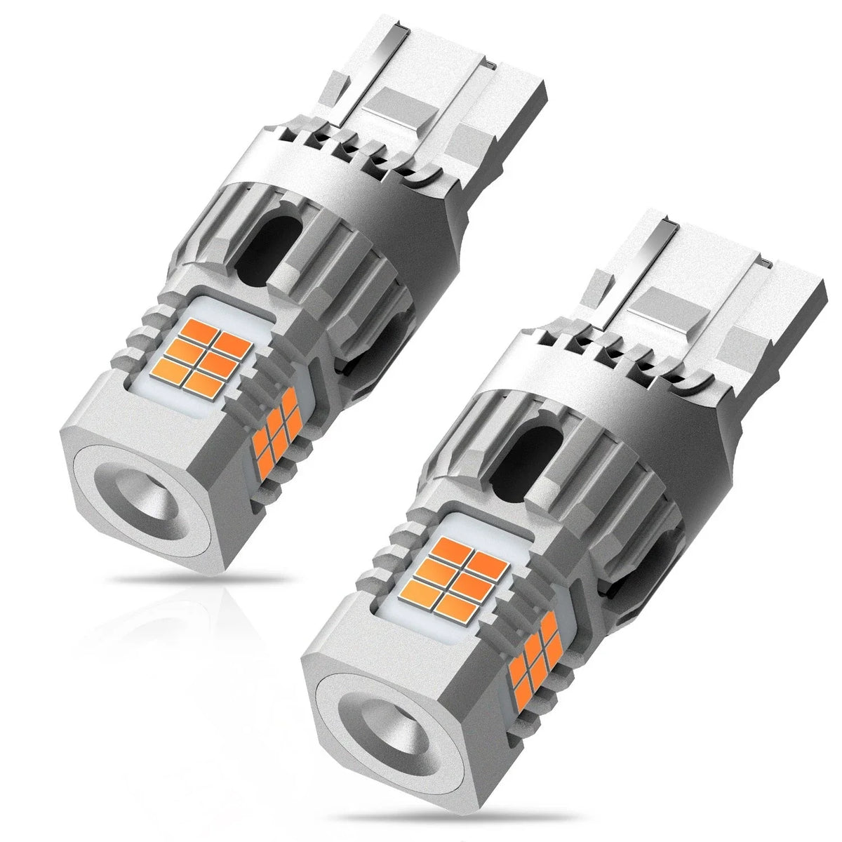 2X AUXITO LED 7440 Amber Turn Signal Parking DRL Light Bulbs for