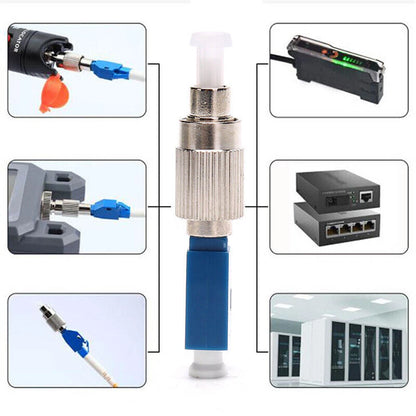 FC Male to LC Female Hybrid Optical Fiber Converter