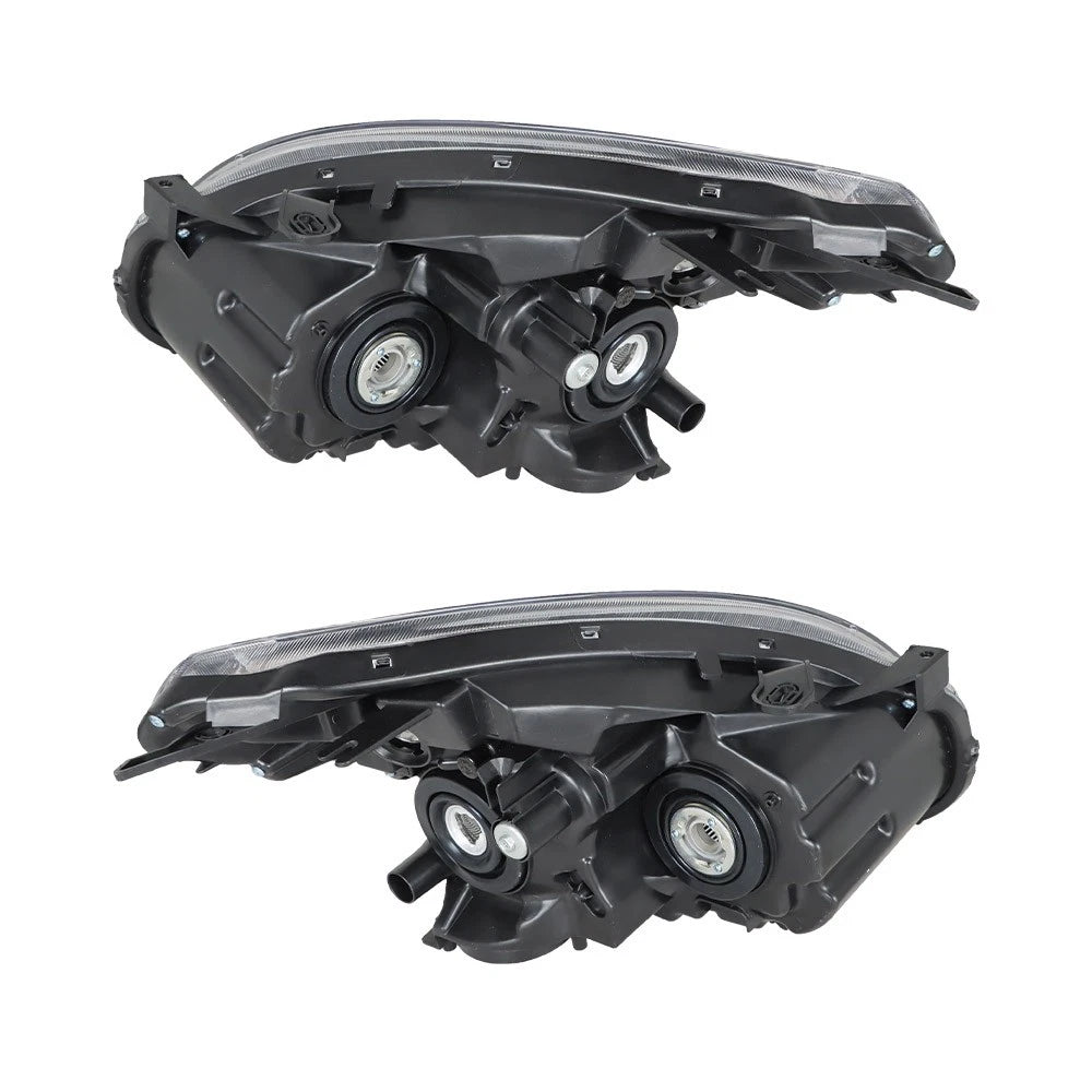 Set of 2 Black Headlight Assemblies for Nissan Rogue (2008–2013) AUD376816D
