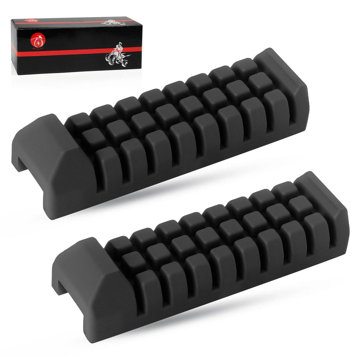 Set of 2 Rubber Foot Rests Pegs for Suzuki QuadSport 80 LT80 (1987–2006) 43551-40B00