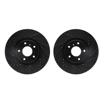 Rotor Set for Nissan Murano (2009–2014) ALX-PAU-DF-8002-67001-CLA5, Drilled & Slotted