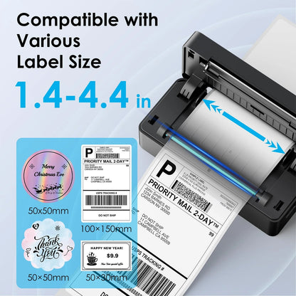 4x6 Thermal Label Printer for KNAON Shipping (Portable, Black)