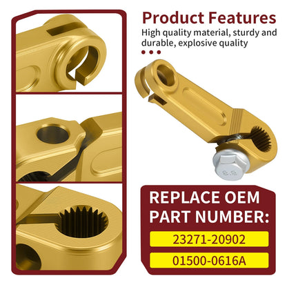 Yellow Clutch Release Arm w/ Bolt for Suzuki RM80 RM85 RM125 RM250 (23271-20902, 01500-0616A)