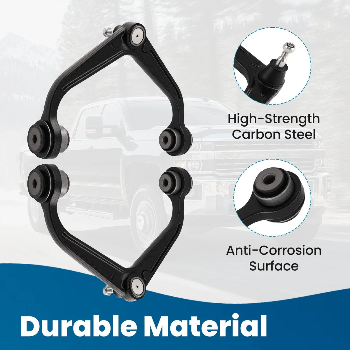 Front Upper Control Arm w/ Ball Joint for Chevy Silverado 2500 3500 HD (2011–2019)