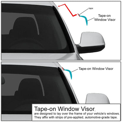 Smoke Tint Window Visor for Toyota Tundra Crew Cab (2004–2006)