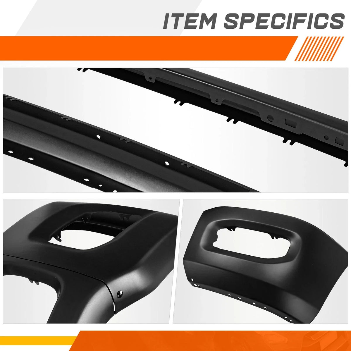 Steel Front Bumper Face Bar for Ram 2500 3500 (2019–2024) w/ Fog Light Holes