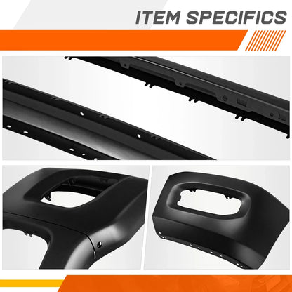 Steel Front Bumper Face Bar for Ram 2500 3500 (2019–2024) w/ Fog Light Holes