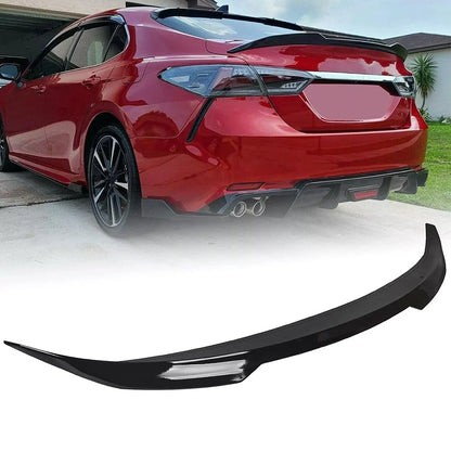 Glossy Black JDM V Style Rear Trunk Spoiler Wing Lip for Toyota Camry (2018–2024)