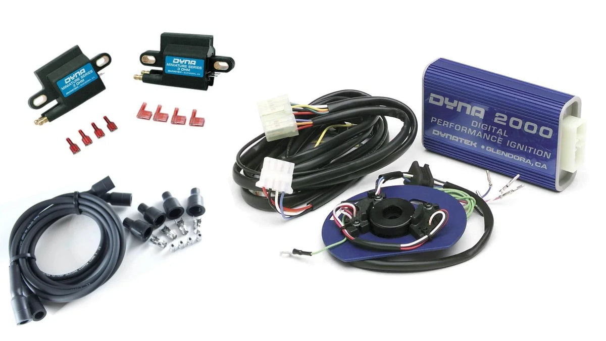Dyna 2000 CDI Ignition Coils Wires Kit for Yamaha FJ1100 FJ1200 (1984–1990)