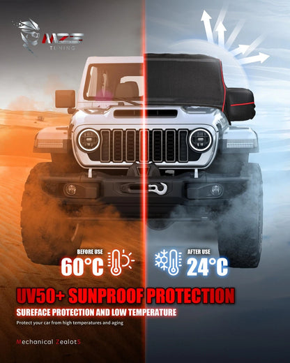 Waterproof Cab Cover for Jeep Wrangler JK JL 2 Door (2007–2026)