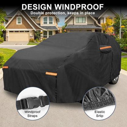 Waterproof Car Cover for Honda Odyssey (2018–2023) with Driver Door Zipper