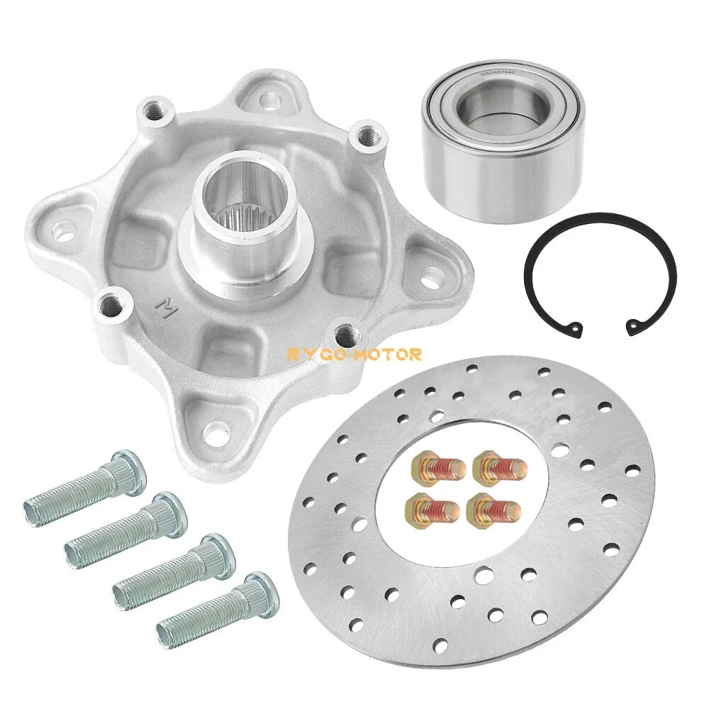 Rear Wheel Hub Bearing Brake Rotor Studs Kit for Polaris Ranger 800 900 (2006–2019)