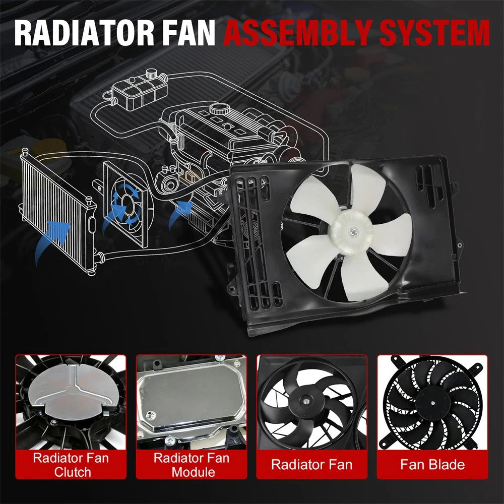 Radiator Cooling Fan Assembly 620-546 for Toyota Matrix (2003–2008)