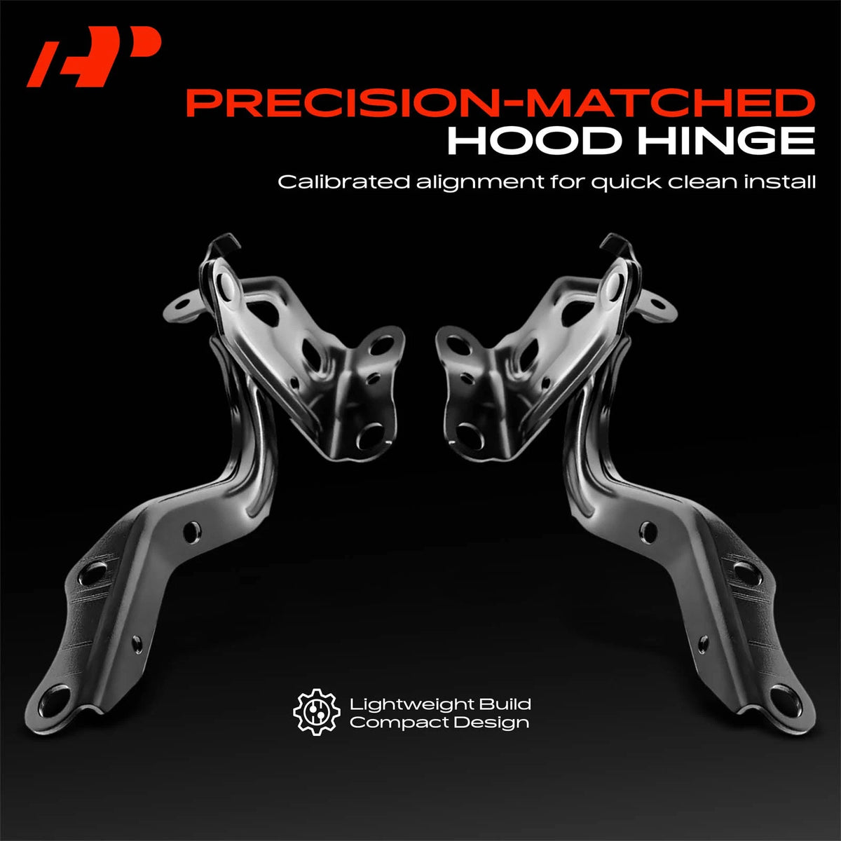 2X Hood Hinge for Toyota Corolla (2019–2021) 5342002610, 5342002550, TO1236252