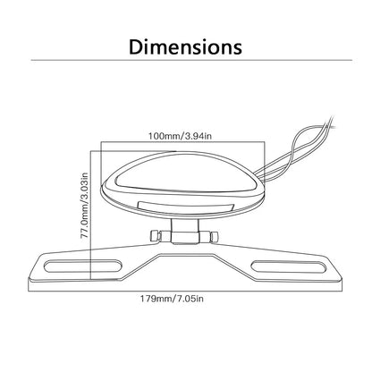 LED Rear Brake Tail Light for Motorcycle REC Dirt Bike