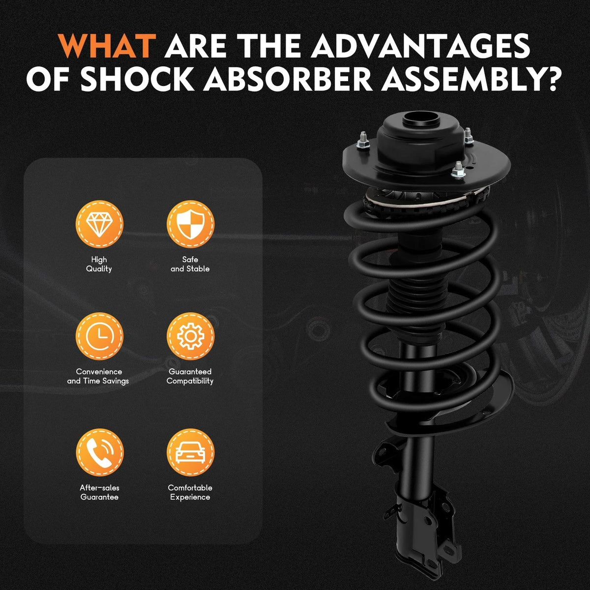 2Pcs Quick Complete Struts Shocks Springs Assembly for Chrysler Pacifica (2004–2008)