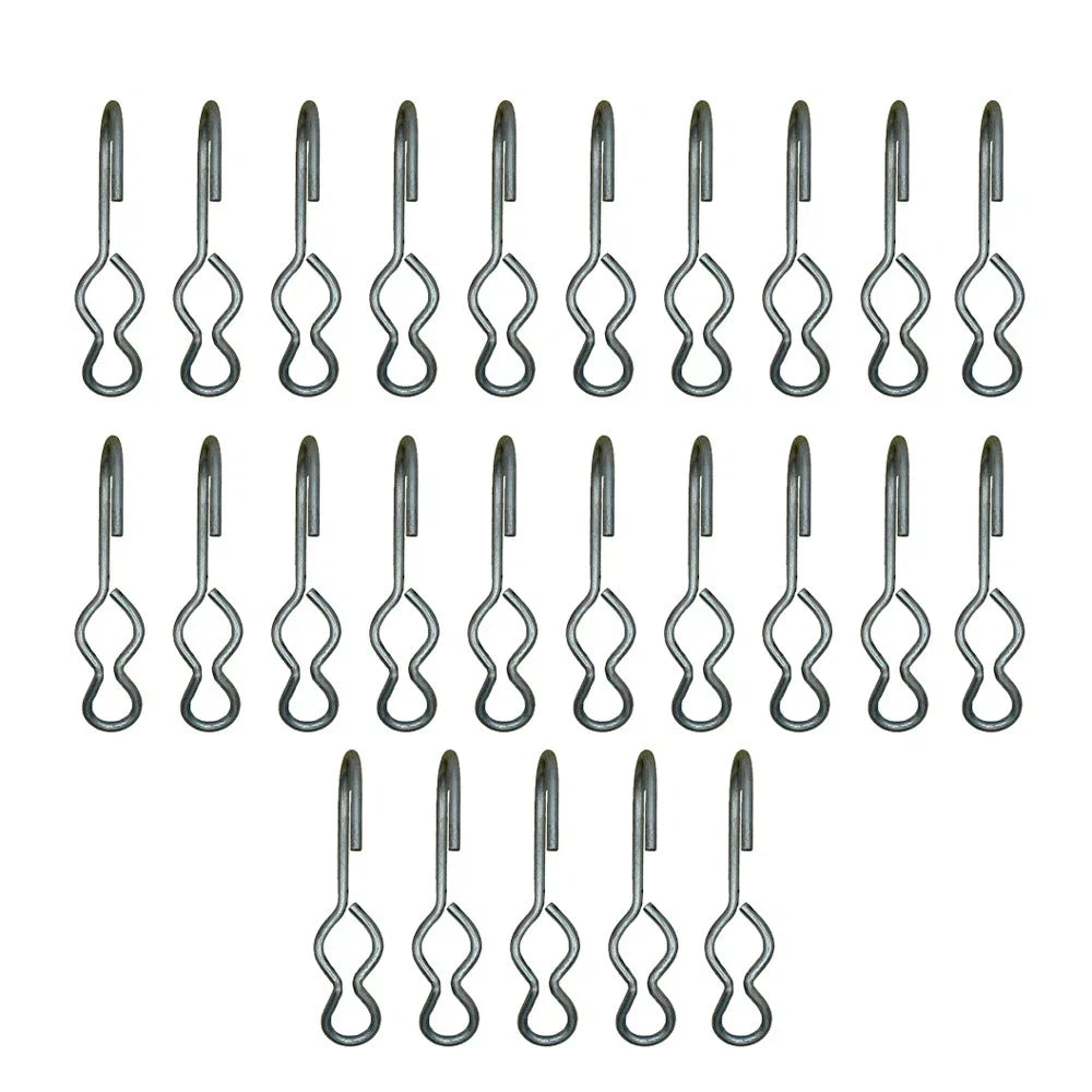 25 SJ Hooks for Rubber Rope Shock Cord Bungee Cord Tarp Strap Tie Down