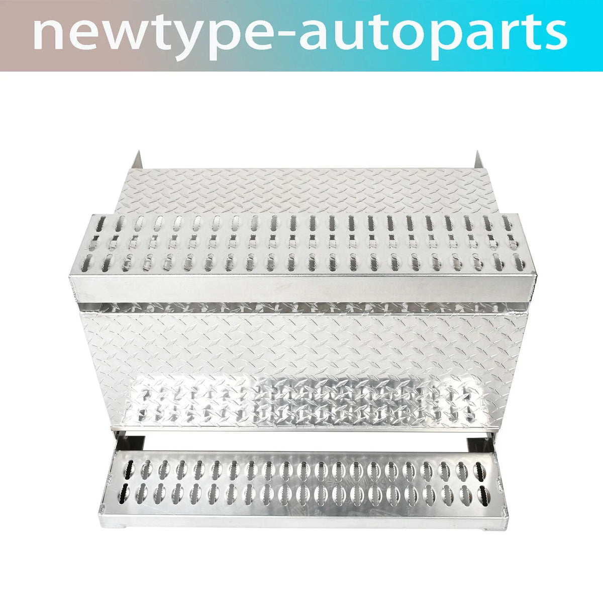 Aluminum Diamond Plate Step Tool Box for Peterbilt 378 379 389 (31"x30"x19")