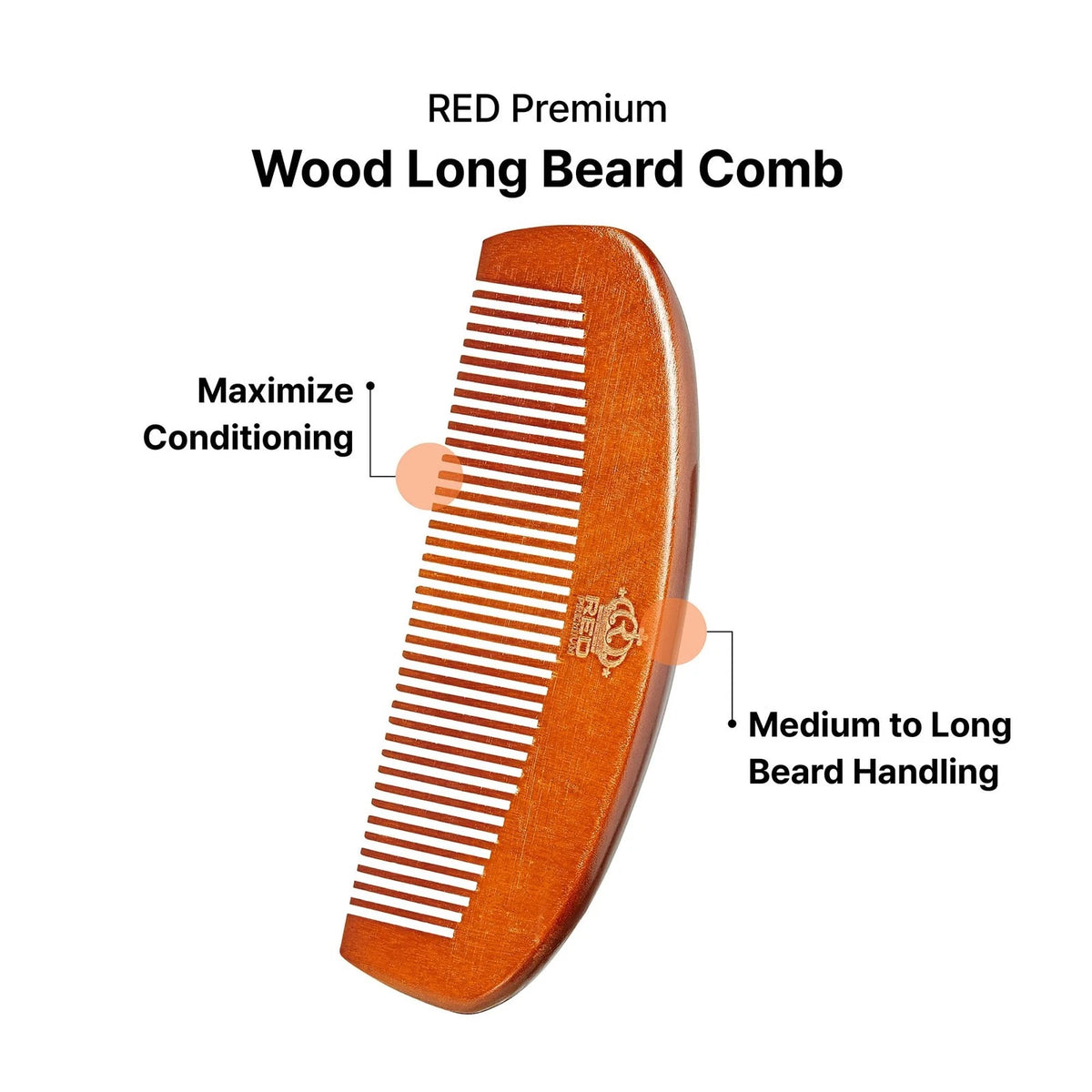 Men's Long Beard Comb for Premium Grooming