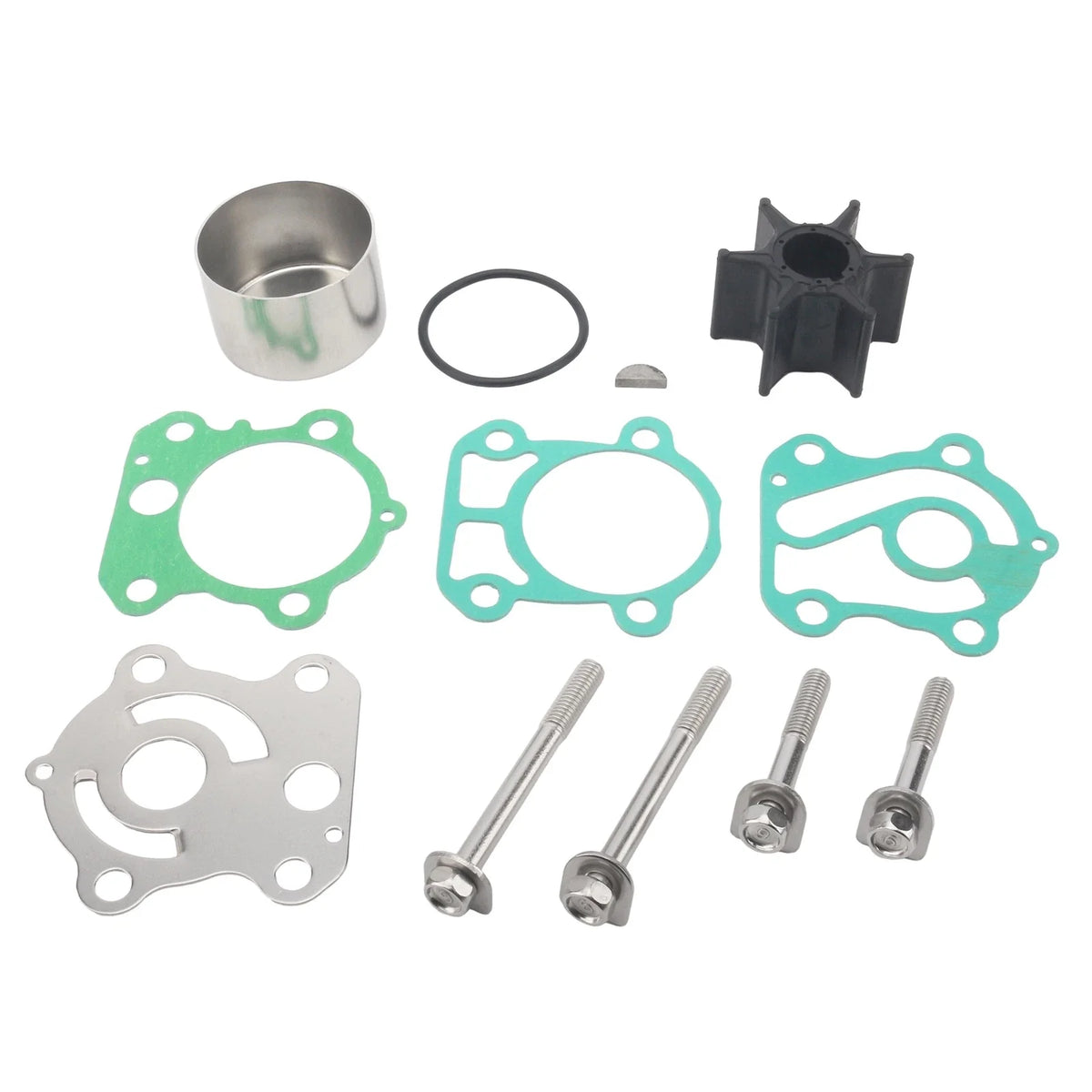 Water Pump Impeller Repair Kit for Yamaha Outboard (67F-W0078-02, 67F-W0078-03)