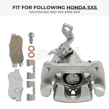 Rear Right Brake Caliper with Ceramic Brake Pads for Honda Big Red 700 (2009–2013)