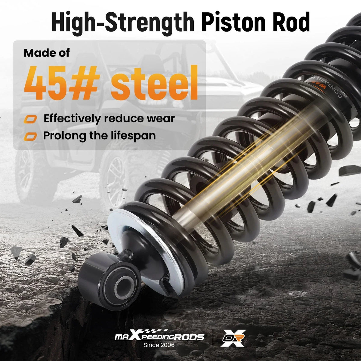 Coilover Shock for Yamaha Grizzly 550 4x4 YFM550D YFM550DHH (2014)