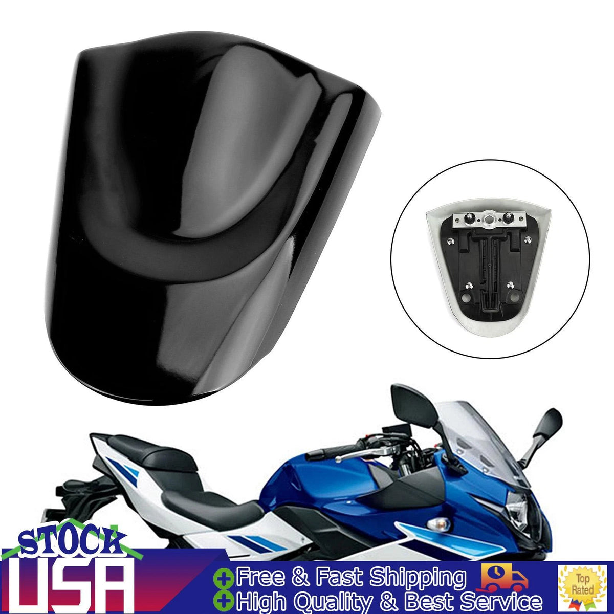 Rear Seat Fairing Cover for Suzuki GSX250R (2017–2023) M511-S019-BLK