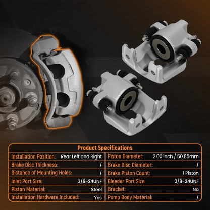 Brake Caliper Kit Rear for Ford F150, Expedition (1997–2003) 18-4678, 18-4679