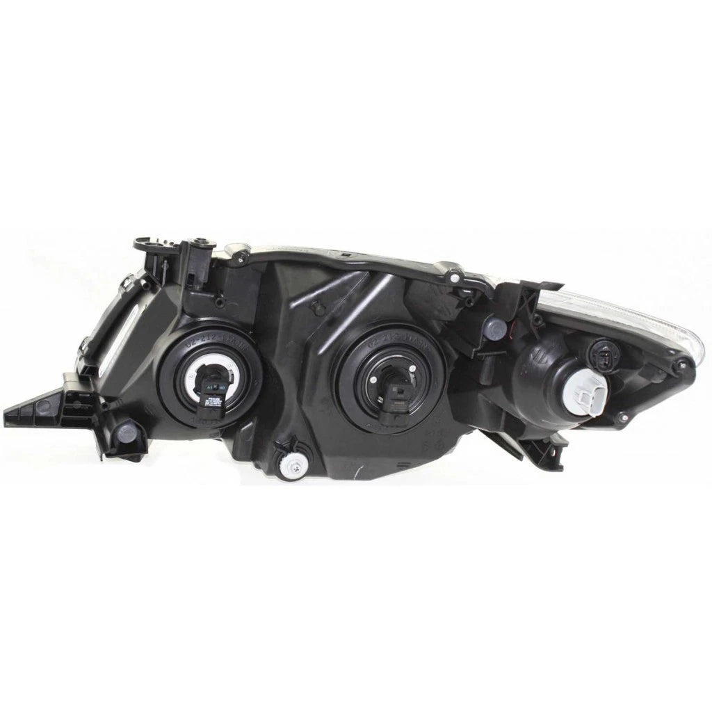 Headlight Assembly for Toyota Corolla (2009–2010) - Passenger Side, Black, LLX-TO2503183C-CL360A70, TO2503183