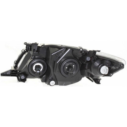 Headlight Assembly for Toyota Corolla (2009–2010) - Passenger Side, Black, LLX-TO2503183C-CL360A70, TO2503183