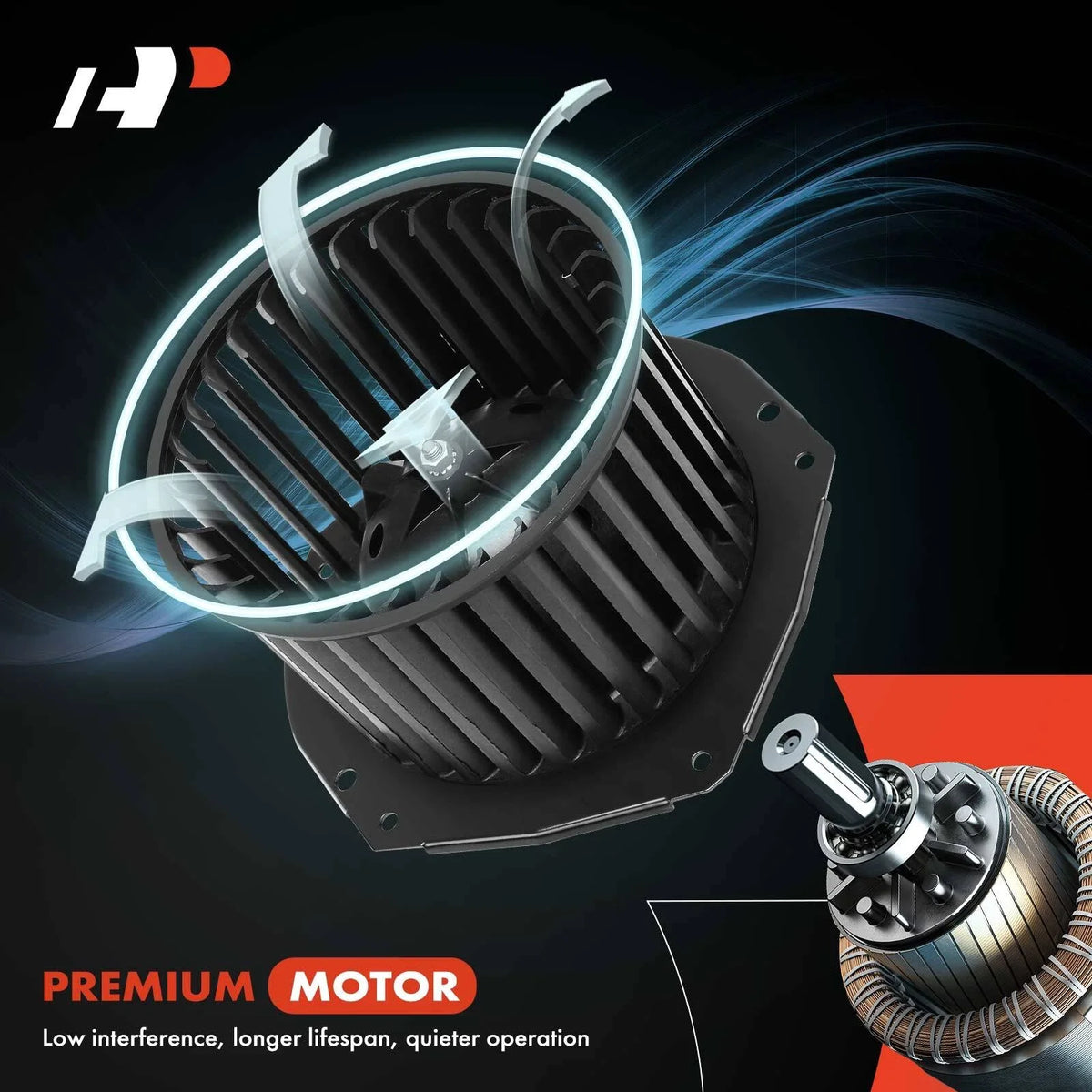 HVAC Blower Motor with Wheel Assembly for Chevrolet Malibu Impala Tahoe (2000–2020)