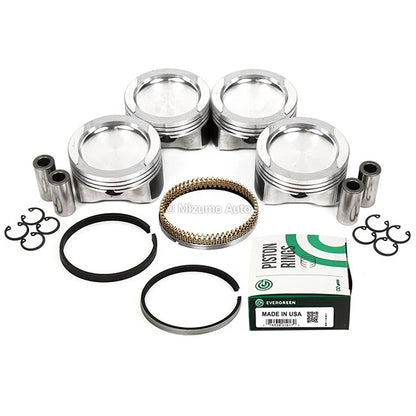 Pistons w/ Rings for Volkswagen Beetle Golf Jetta 2.0L (MA-4216947368, 06A-107-065-F)