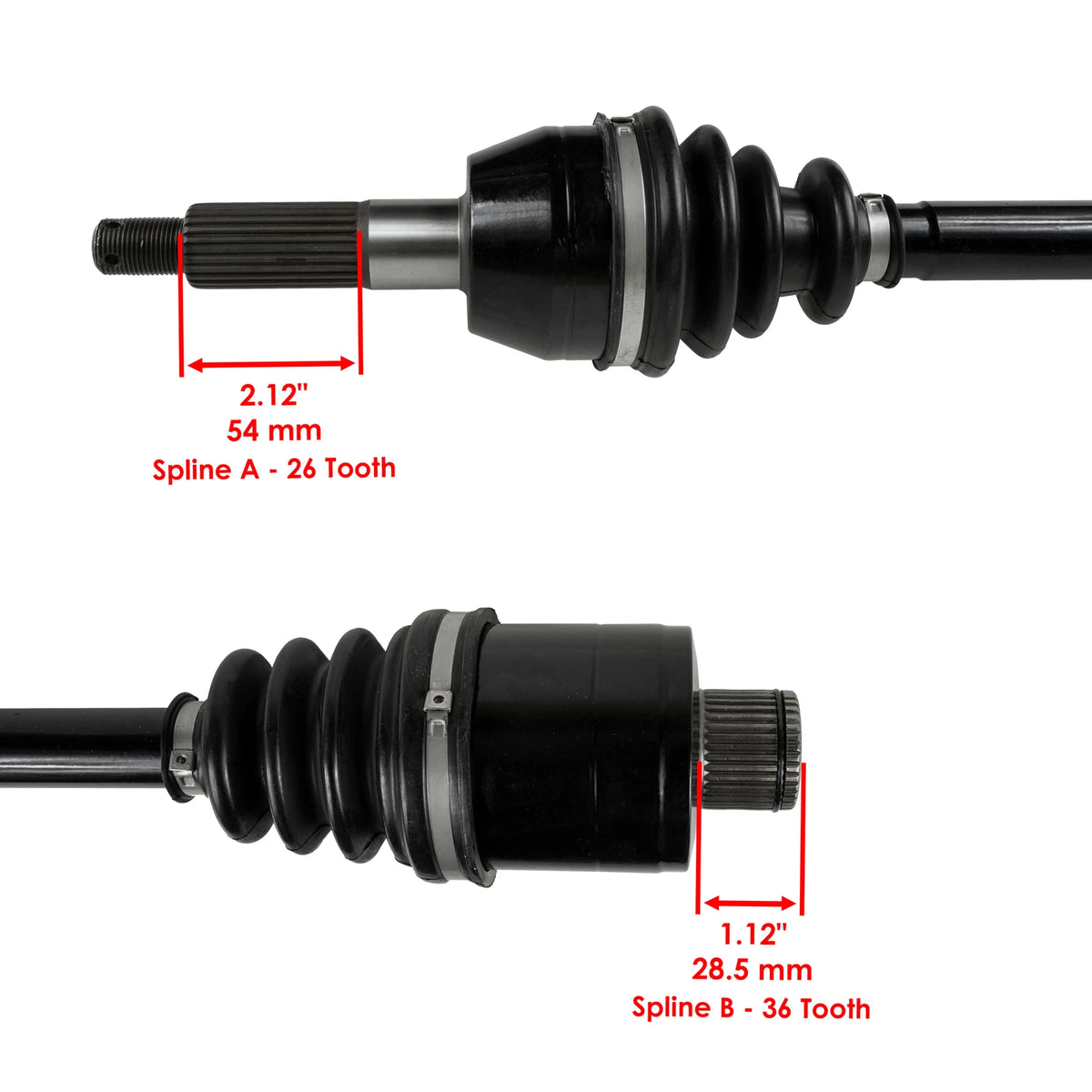 Complete CV Joint Axle for Polaris Hawkeye 400 2X4 (2011–2014) SK2750AX106GR