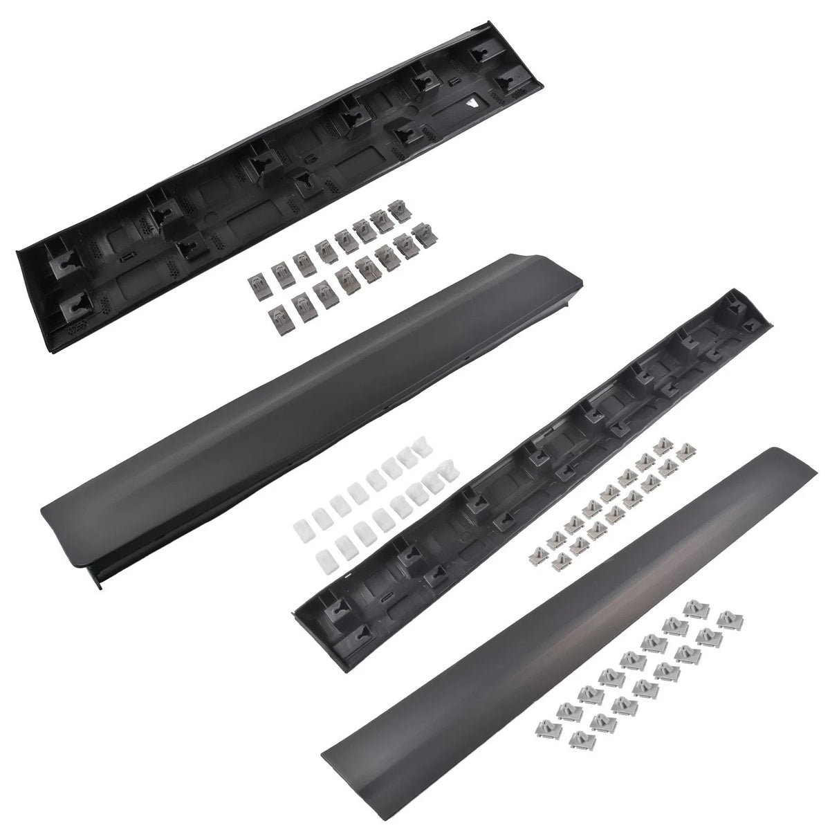 Set of 4 Lower Door Trim Molding for Cadillac XT5 (2017–2025) Black