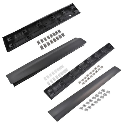 Set of 4 Lower Door Trim Molding for Cadillac XT5 (2017–2025) Black