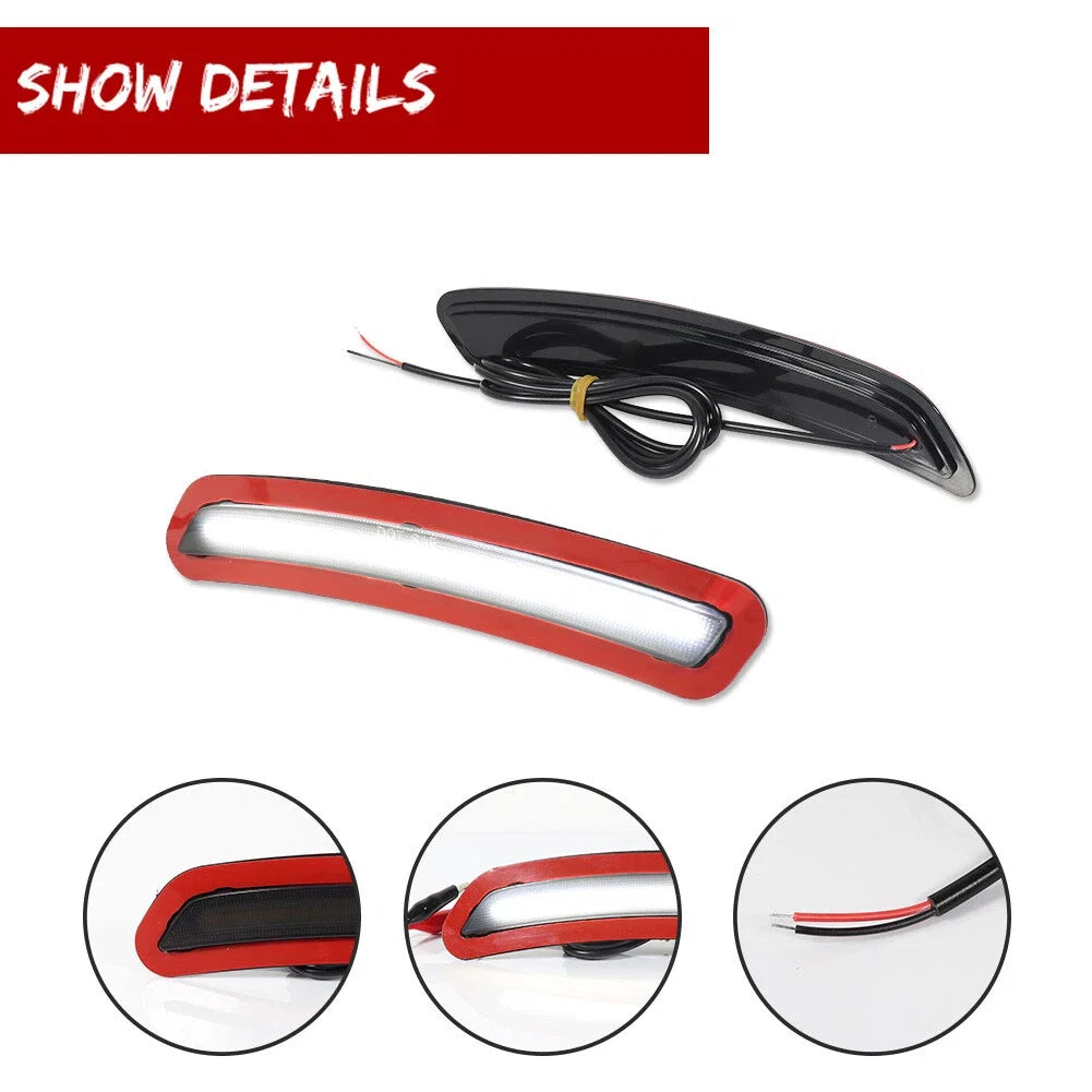 2X Smoked LED Side Marker Lights for Toyota GR Supra (2020–2025)