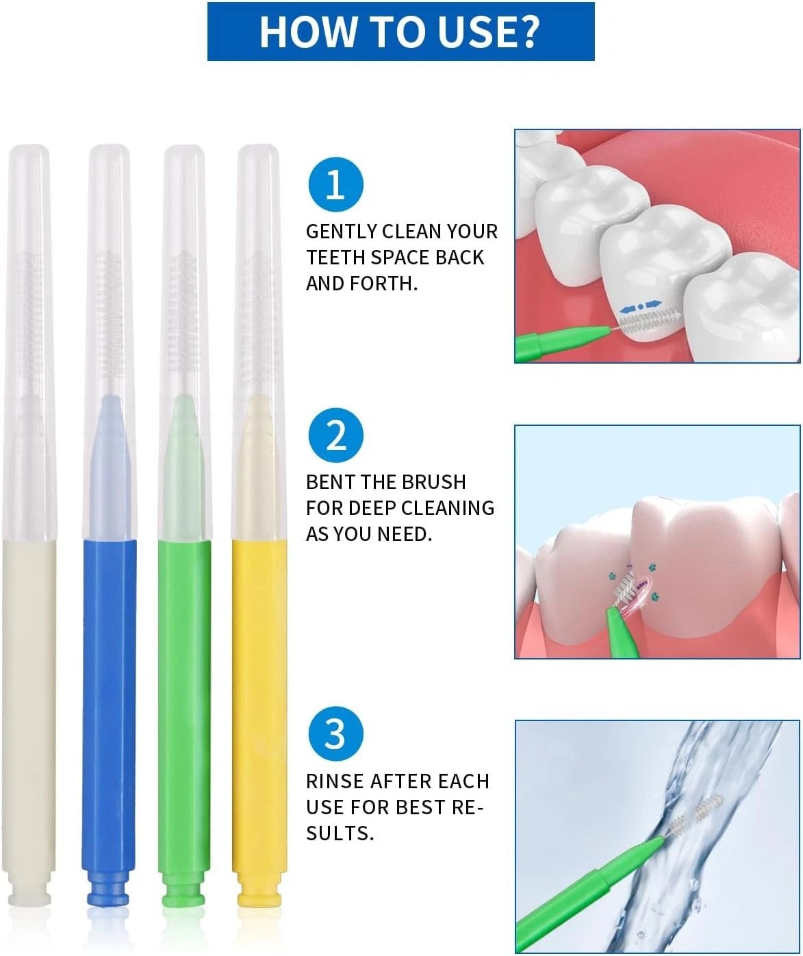 80 Count Interdental Brush for Braces (Pack of 1)