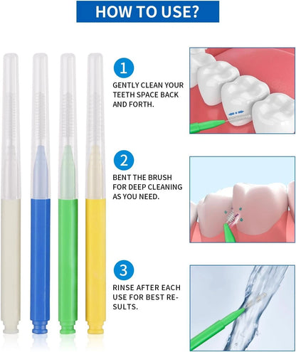 80 Count Interdental Brush for Braces (Pack of 1)