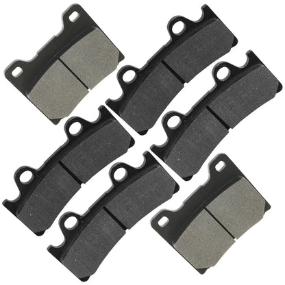 Front Rear Brake Pads for Yamaha YZF750R (1993–1998) HU4888MP212LR