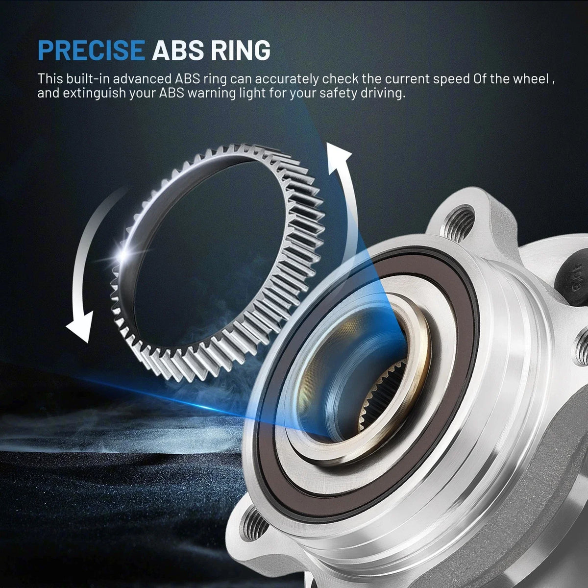 Pair Front Wheel Hub Bearings for 2010-2019 Ford Taurus Flex Lincoln MKS MKT