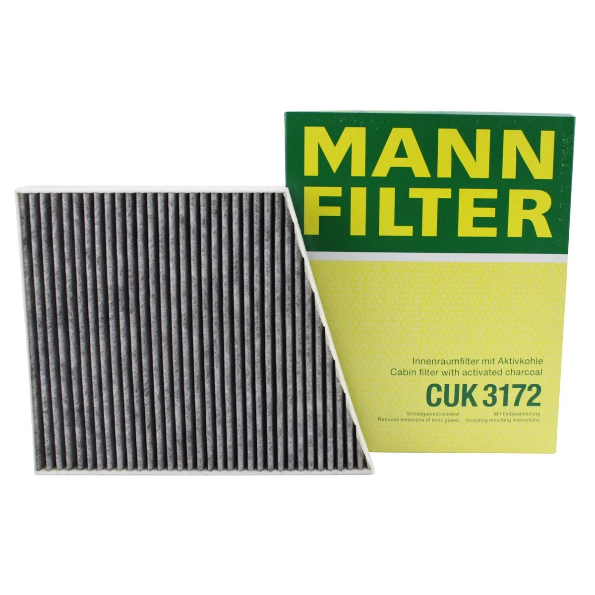Mann Charcoal Cabin Air Filter CUK 3172 for Mercedes W211 CLS500 E320 E350 E500 (2003–2009)
