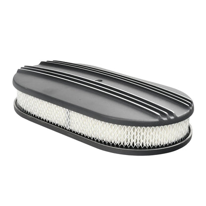 15" Aluminum Oval Air Cleaner Assembly for SBC Chevy Ford