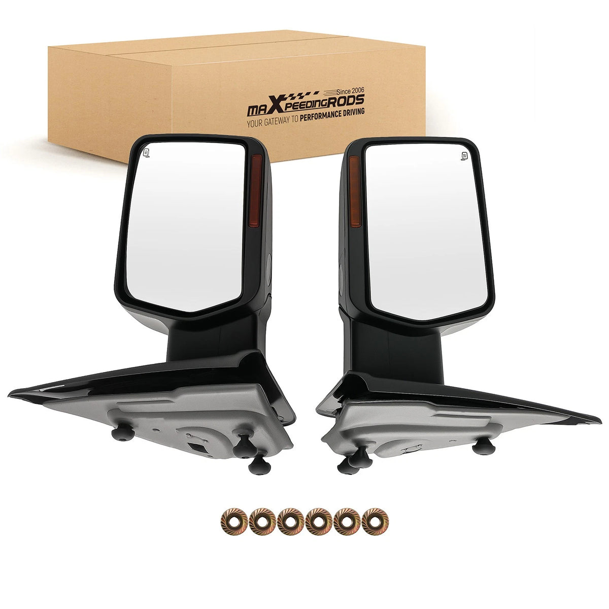 Heated Towing Side Mirror Pair for Ford F150 (2007–2014) JQ8E3D LED Chrome
