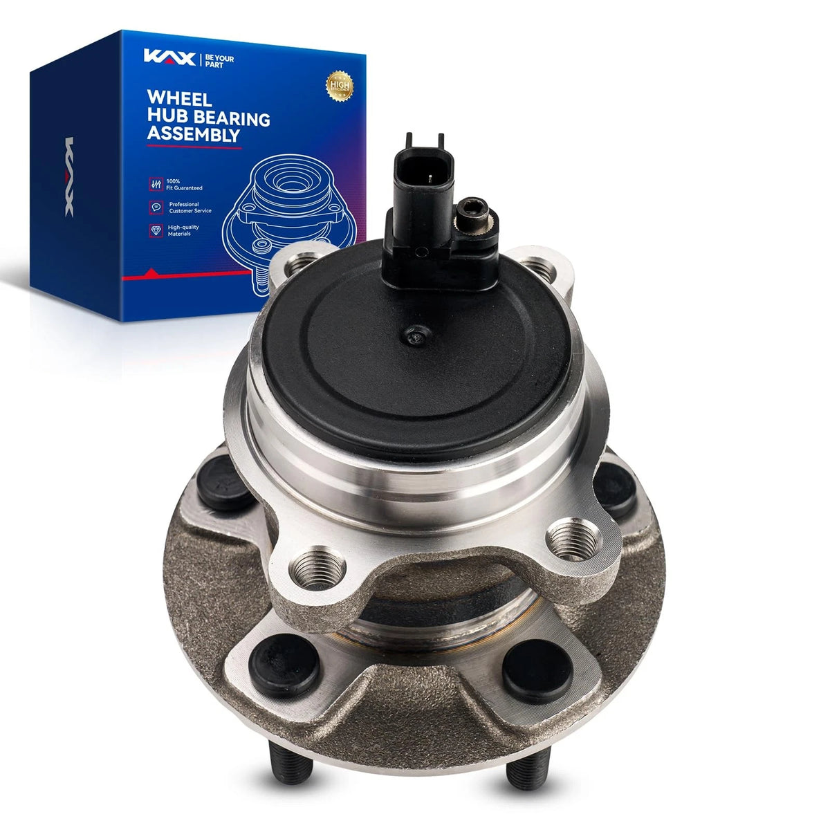 Rear Wheel Bearing Hub Assembly for Ford Focus (2012–2018), 5 Lug, ABS